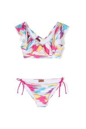 Multicolor polyester swimsuit MISSONI KIDS | MS0C05Z1377999